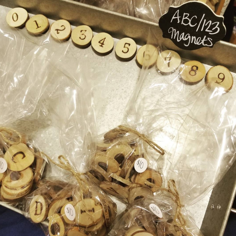 Handmade Letter and Number Magnets